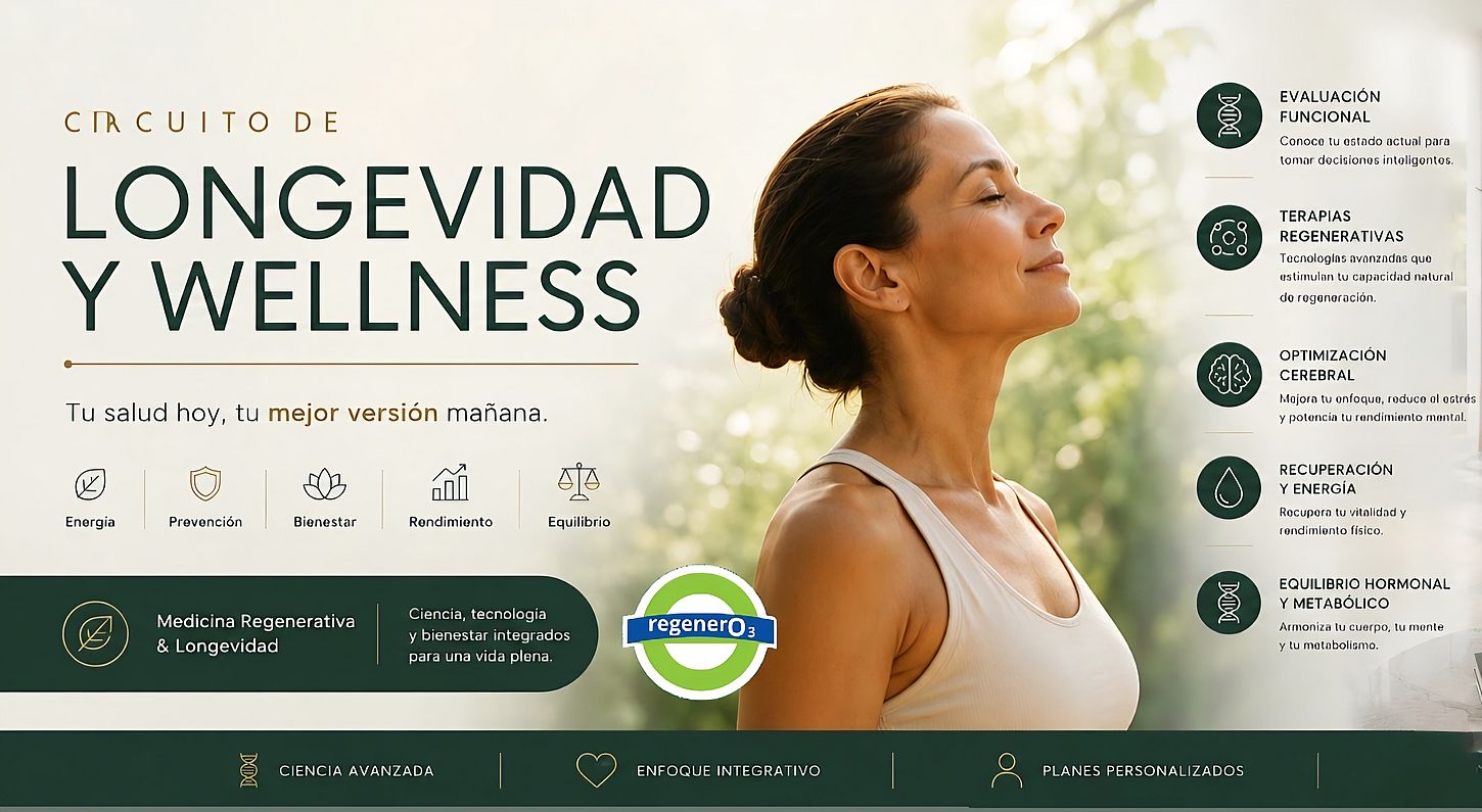 Circuito de Longevidad y Wellness en Regenero3: una nueva forma de cuidar tu salud antes de que aparezcan los problemas