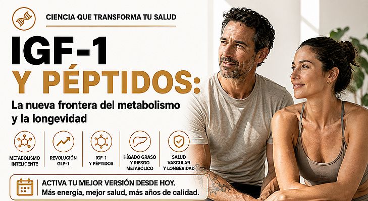 IGF-1 y péptidos: la nueva frontera del metabolismo y la longevidad