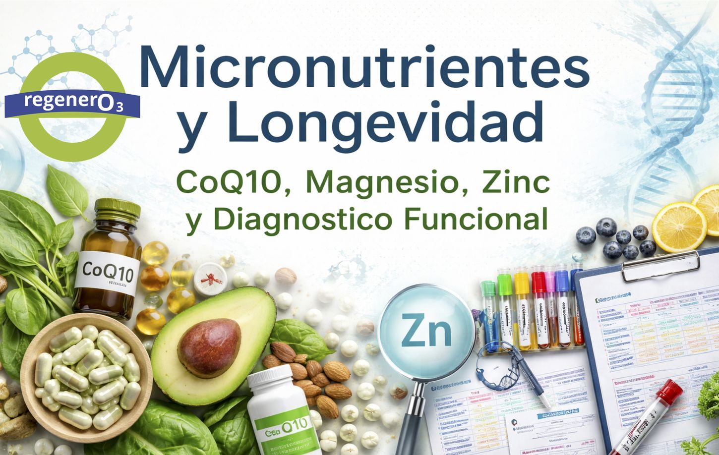 Micronutrientes y longevidad: por qué la Coenzima Q10, el Magnesio y el Zinc son claves para una salud óptima