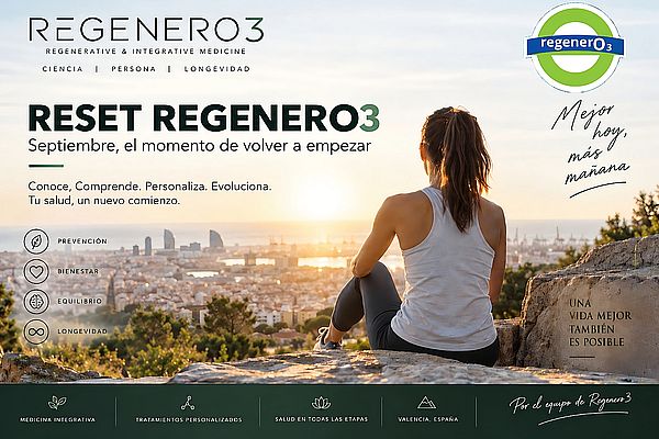 RESET Regenero3: el programa de medicina integrativa para volver a empezar en septiembre